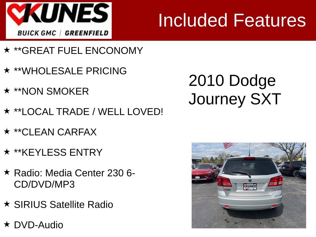 Used 2010 Dodge Journey SXT FWD image 2