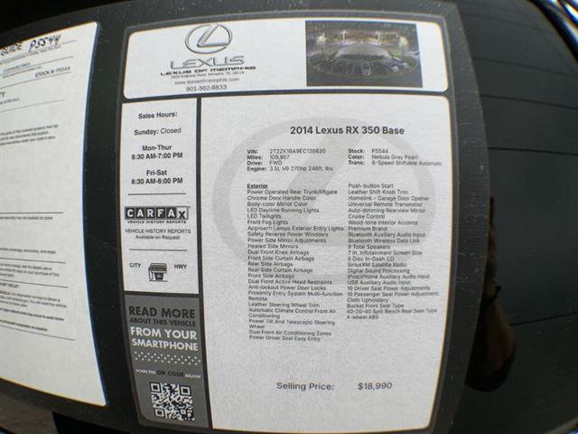 Used 2014 Lexus RX 350 FWD image 24