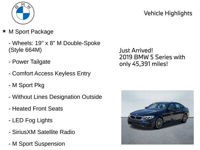 Used 2019 BMW 530i xDrive w/ M Sport Package image 9
