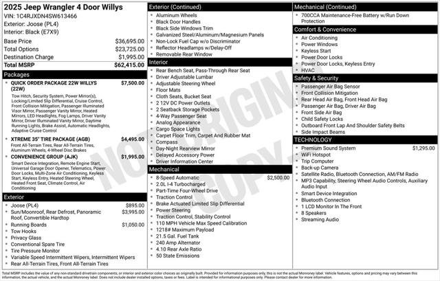 Certified 2025 Jeep Wrangler Unlimited Sport AWD/4WD image 24
