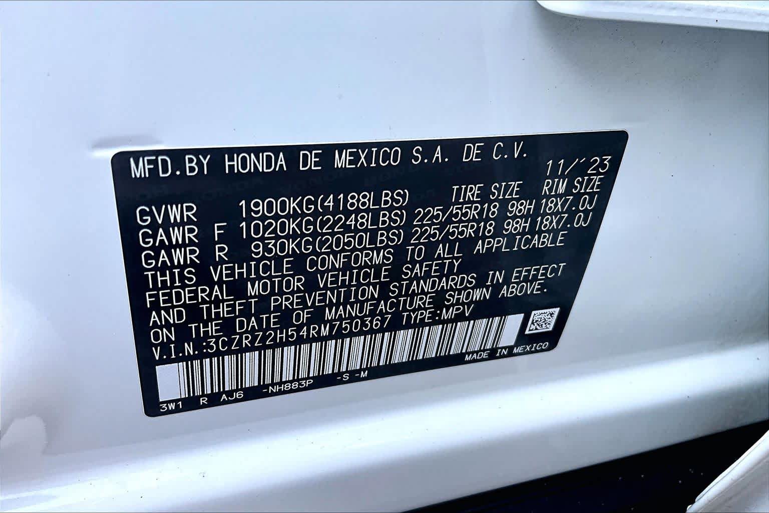 Used 2024 Honda HR-V Sport image 33