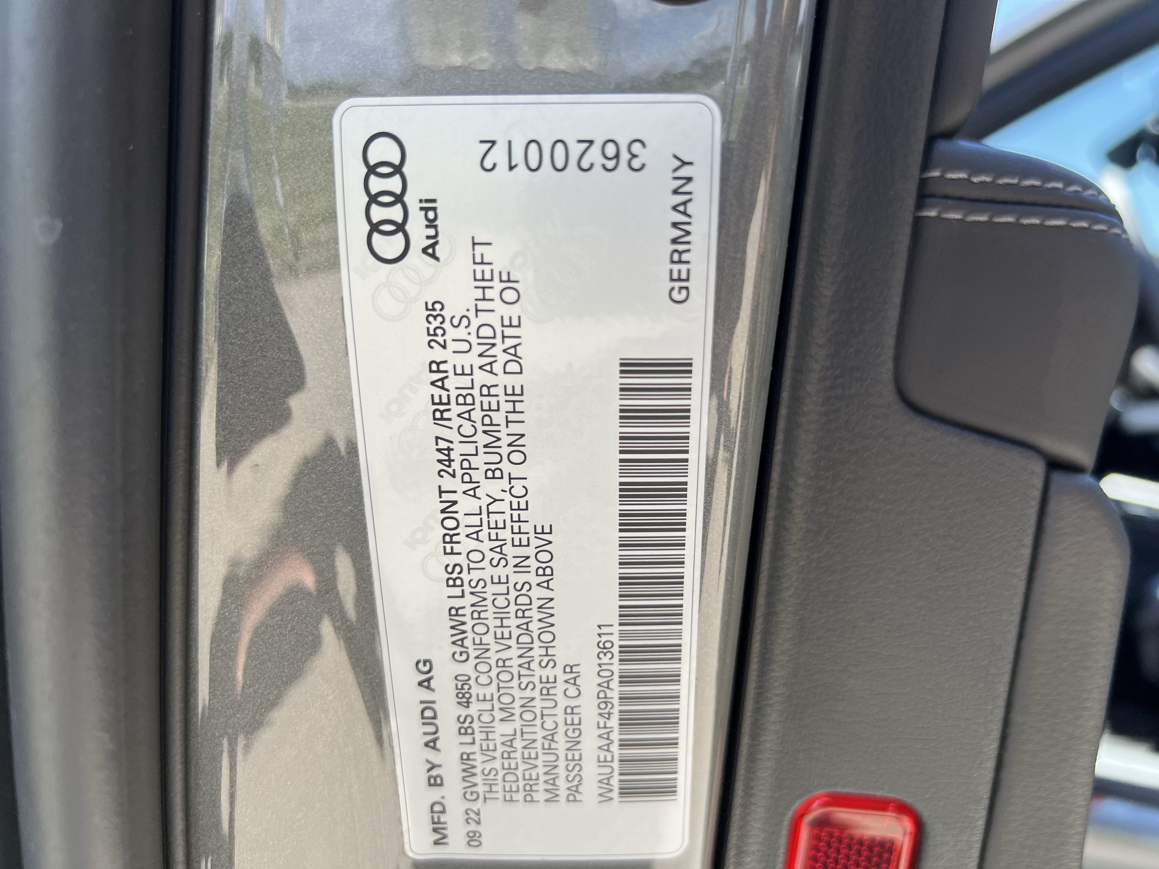 Certified 2023 Audi A4 2.0T Premium Plus w/ Premium Plus Package AWD/4WD image 37