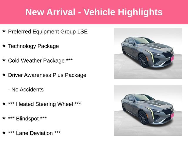 Used 2021 Cadillac CT4 Sport w/ Technology Package AWD/4WD image 2