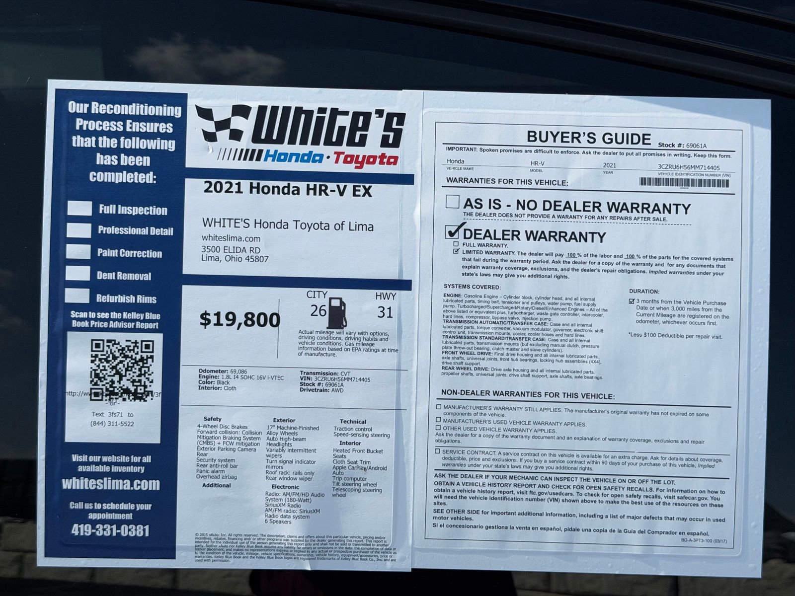 Used 2021 Honda HR-V EX image 34