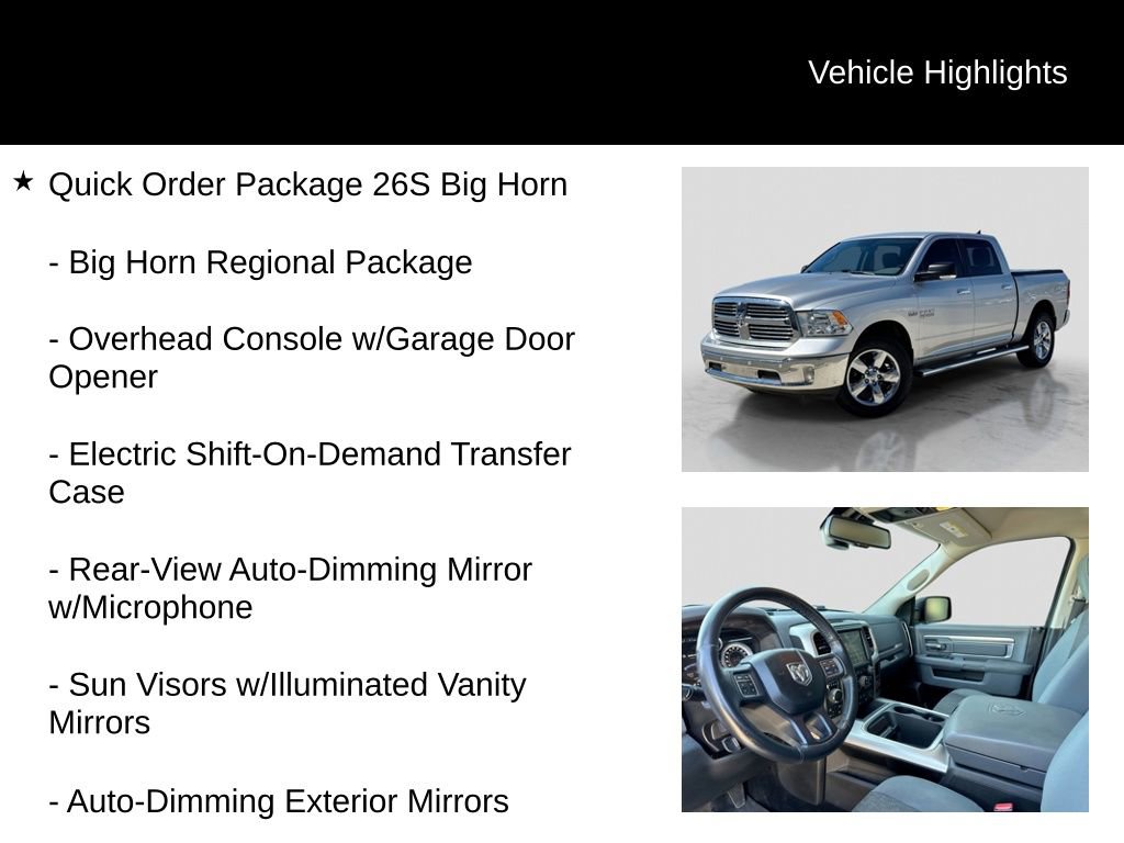 Used 2016 RAM 1500 Big Horn AWD/4WD image 5