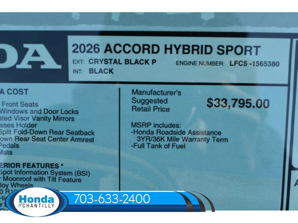 New 2026 Honda Accord Hybrid Sport-L image 37