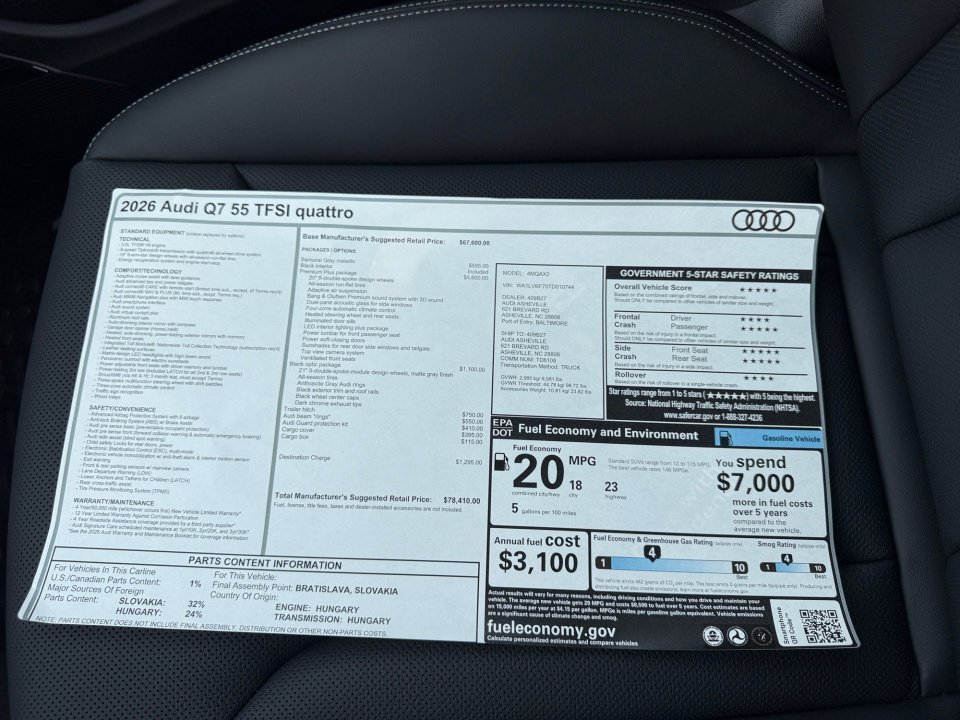 New 2026 Audi Q7 3.0T Premium Plus image 34