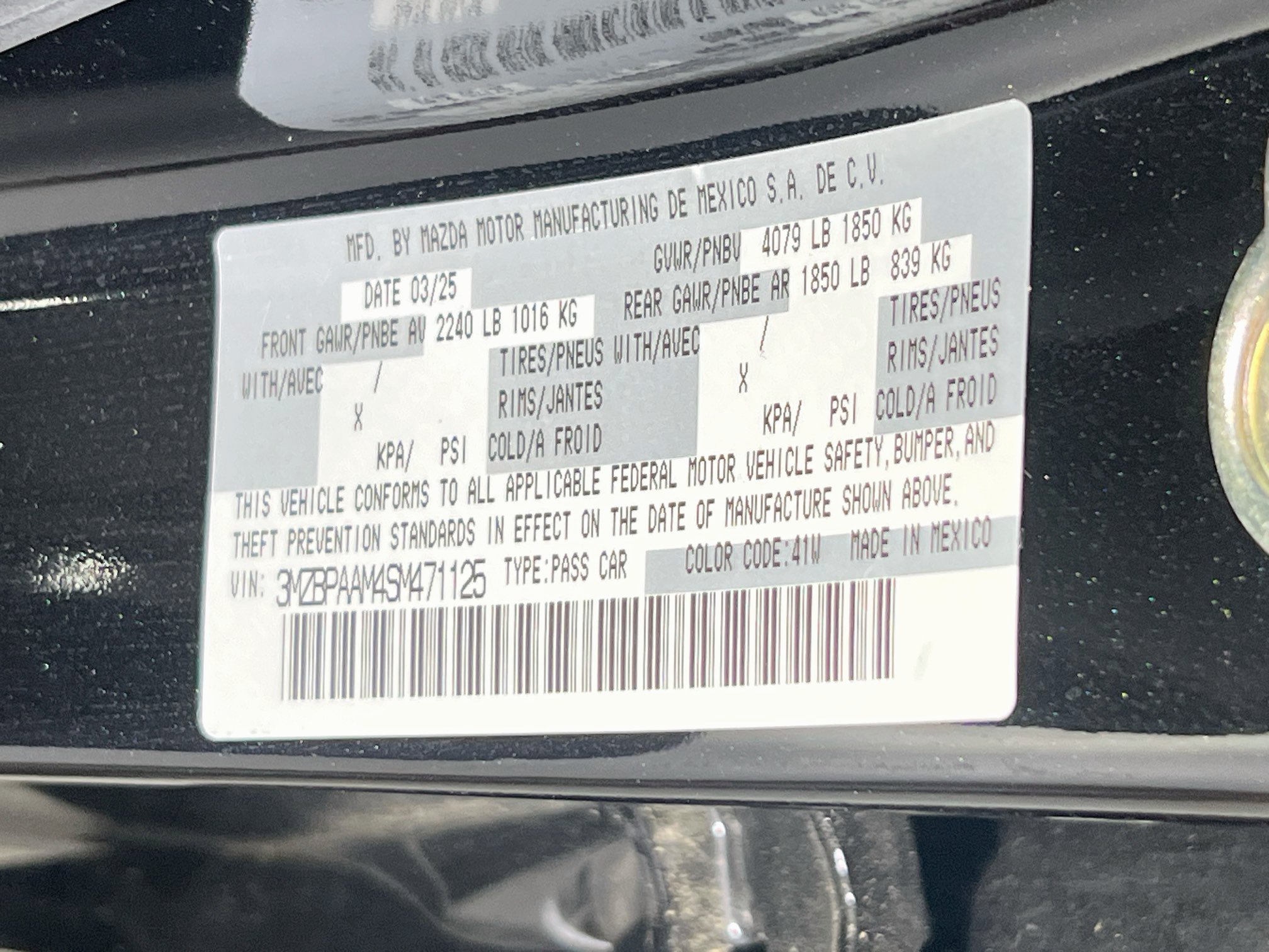 Used 2025 MAZDA MAZDA3 s FWD image 29