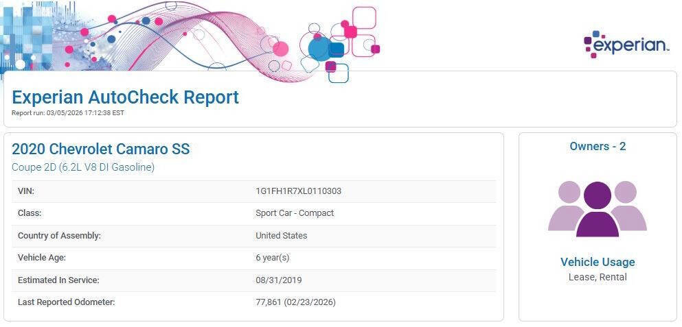 Used 2020 Chevrolet Camaro SS image 15