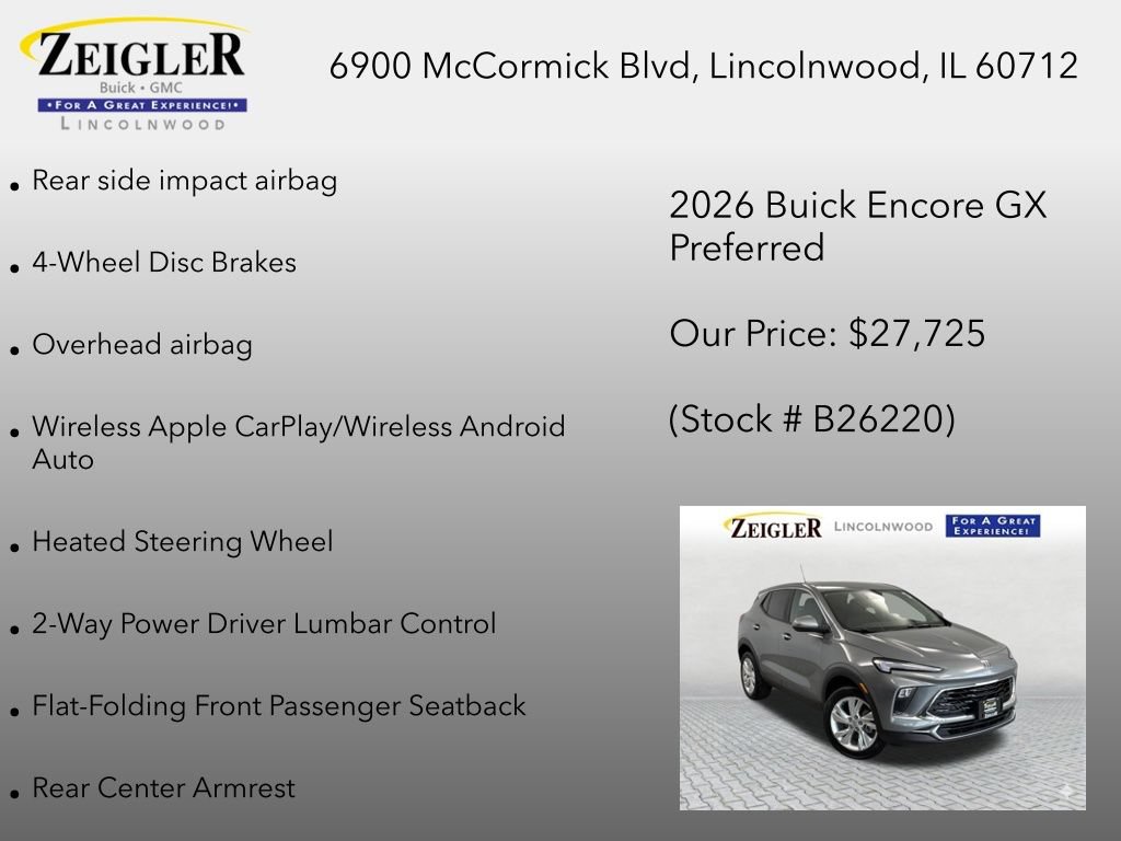 New 2026 Buick Encore GX Preferred w/ Comfort Package AWD/4WD image 30