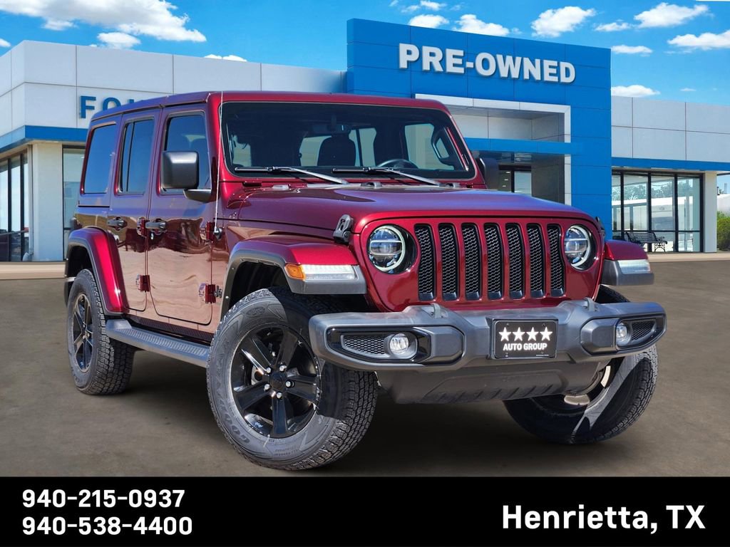 Used 2021 Jeep Wrangler Unlimited Sahara AWD/4WD image 1