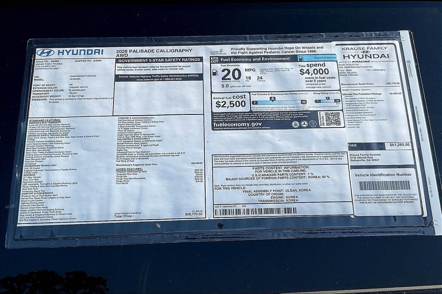 New 2026 Hyundai Palisade Calligraphy image 14