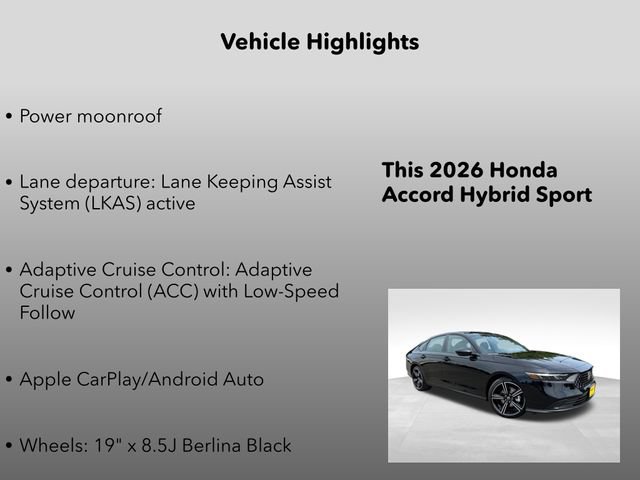 New 2026 Honda Accord Sport image 5