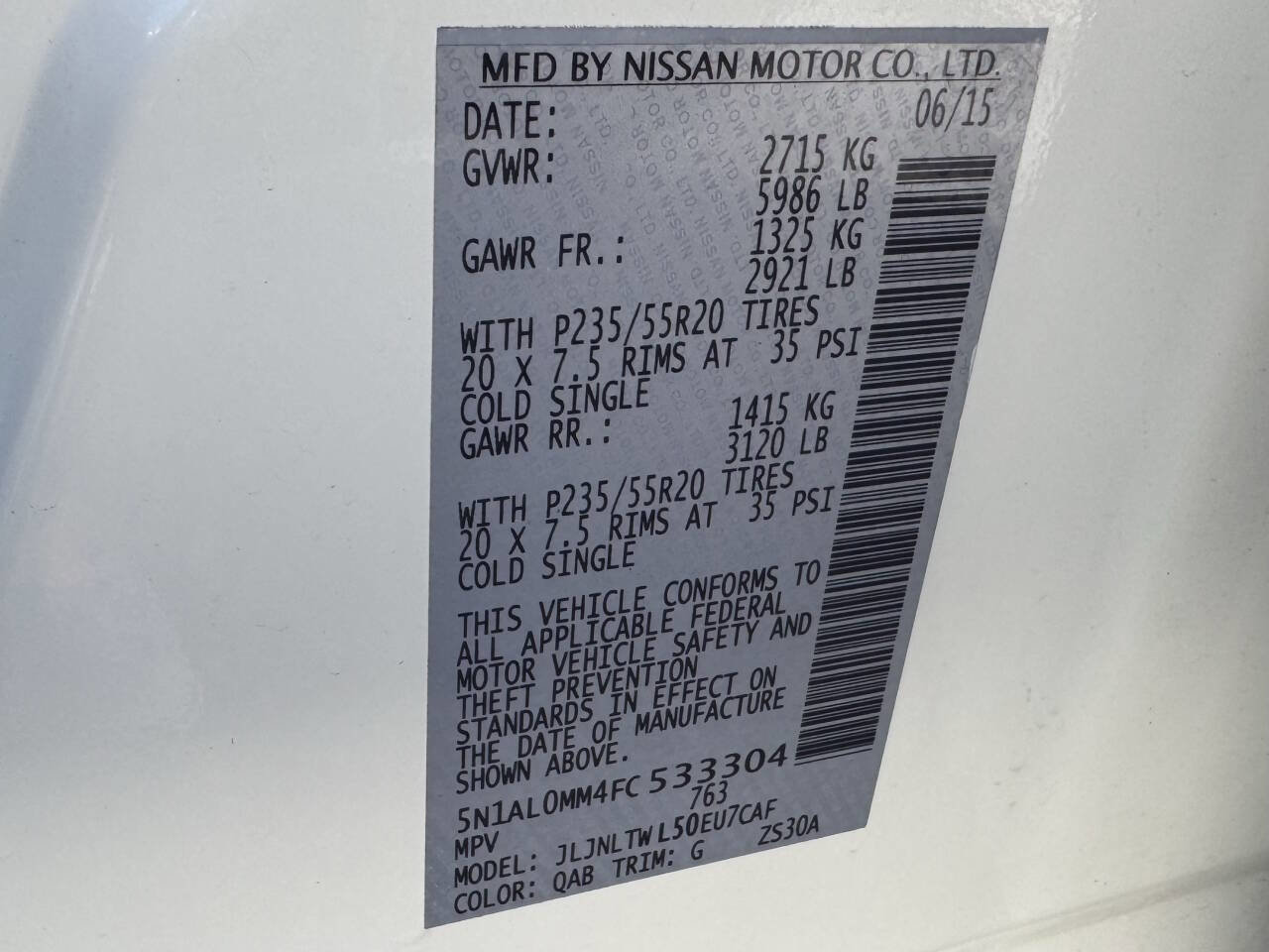 Used 2015 INFINITI QX60 AWD w/ Deluxe Touring Package image 22