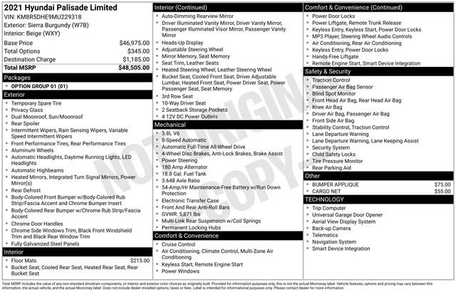 Used 2021 Hyundai Palisade Limited image 34