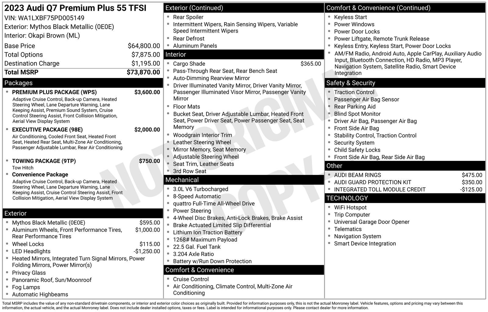 Used 2023 Audi Q7 3.0T Premium Plus w/ Premium Plus Package image 37