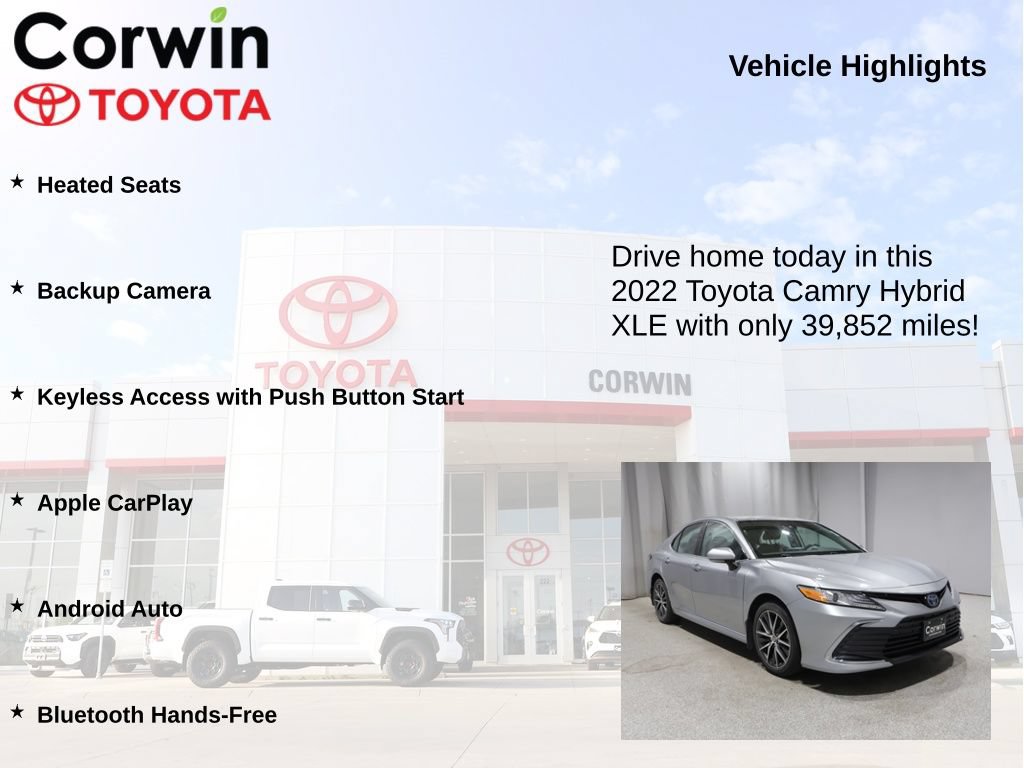 Used 2022 Toyota Camry XLE w/ Cold Weather Package FWD image 6