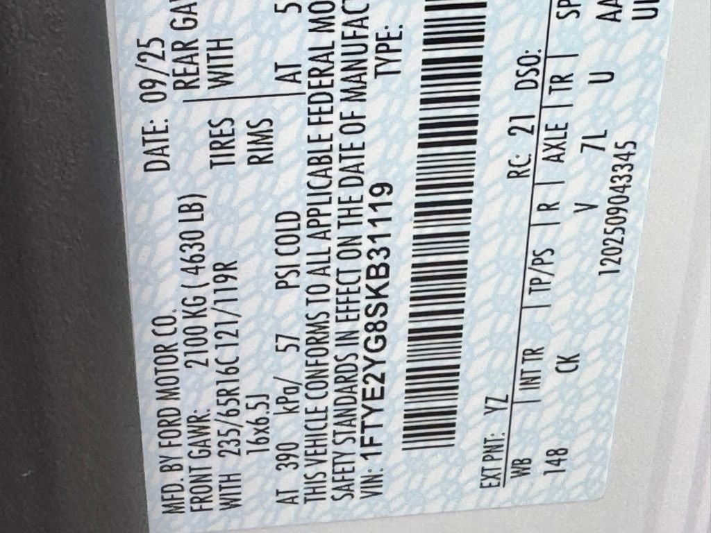 New 2025 Ford Transit 150 Low Roof AWD w/ Interior Upgrade Package image 39