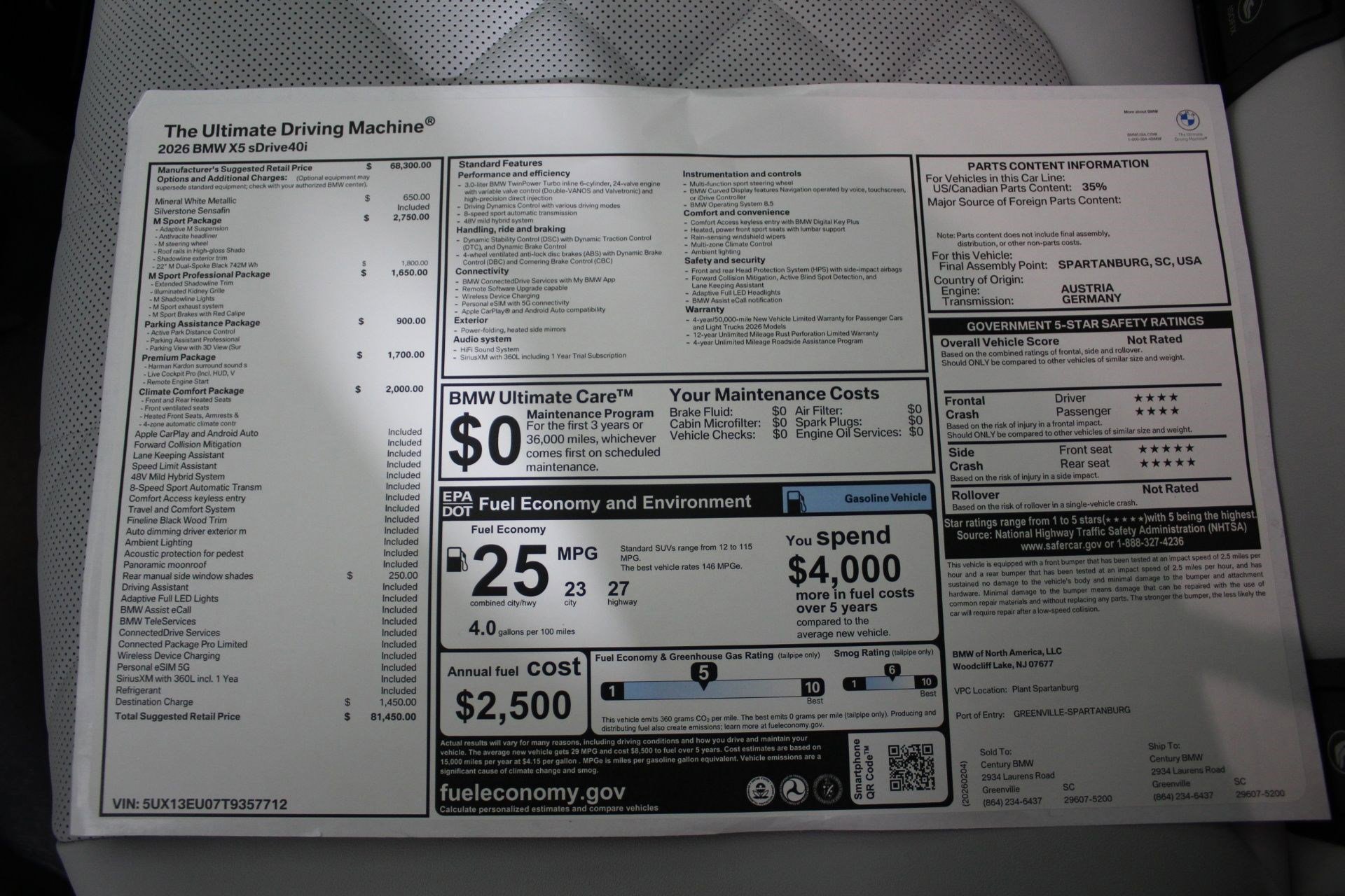 New 2026 BMW X5 sDrive40i RWD image 20