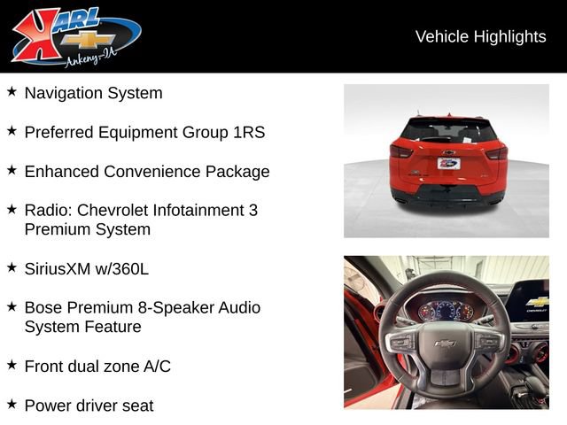 Certified 2023 Chevrolet Blazer RS w/ Enhanced Convenience Package image 2