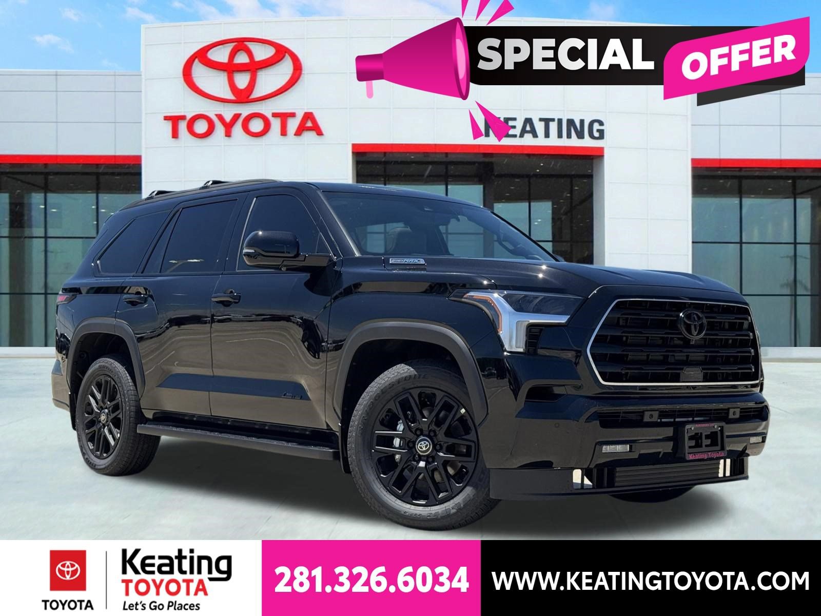 New 2026 Toyota Sequoia Limited w/ Nightshade Package RWD image 1