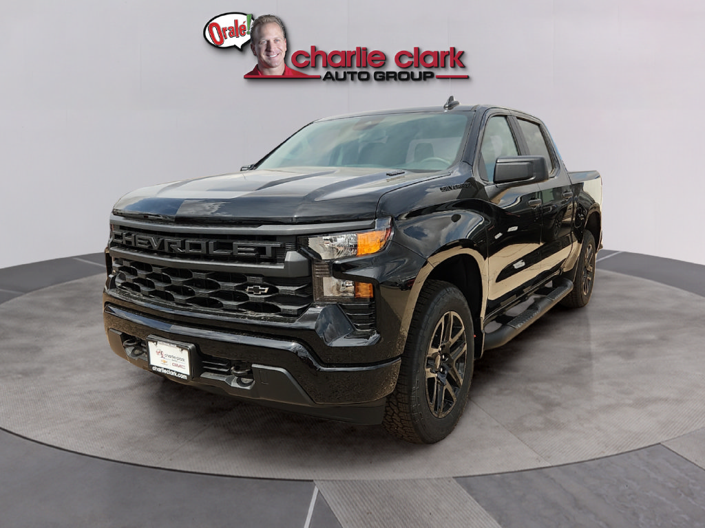 New 2026 Chevrolet Silverado 1500 Custom w/ Turbomax Blackout Package RWD image 1