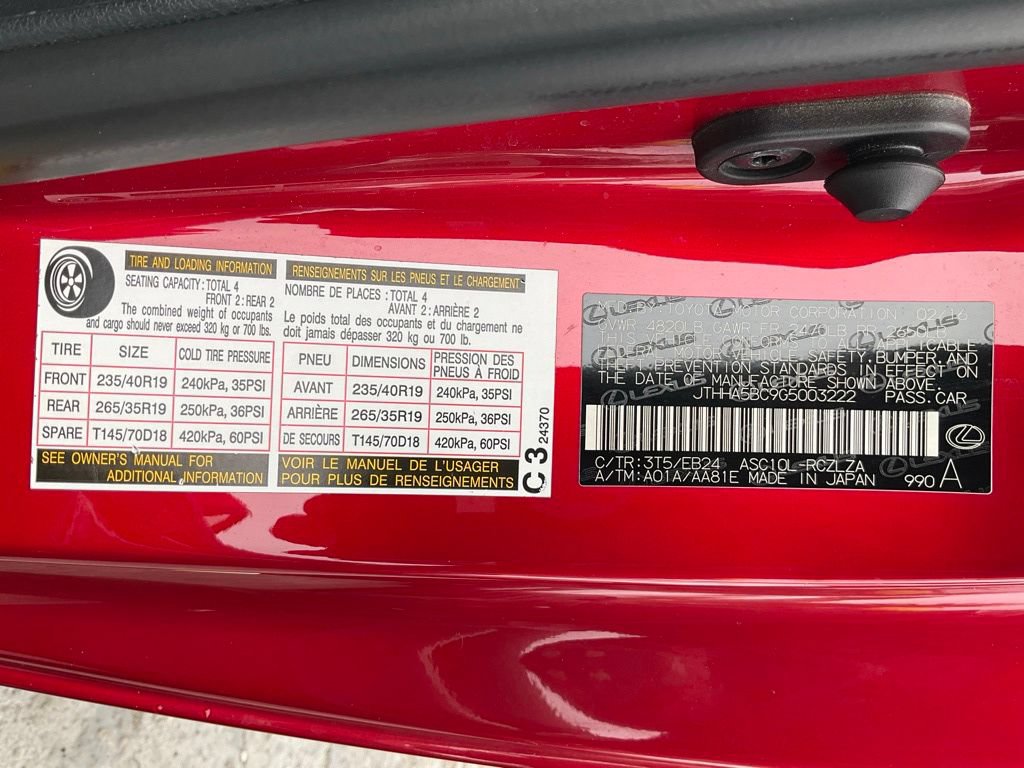 Used 2016 Lexus RC 200t RWD image 19