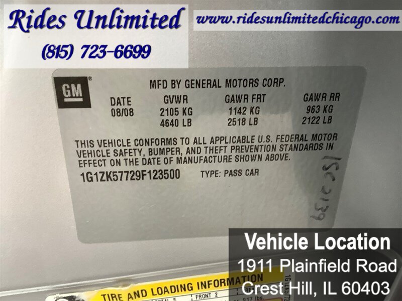 Used 2009 Chevrolet Malibu LTZ w/ HFV6 Engine Package FWD image 19