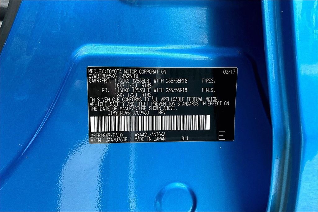 Used 2017 Toyota RAV4 Limited image 42