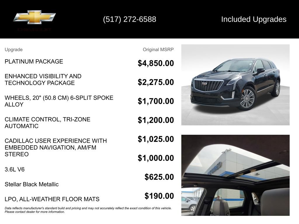 Used 2020 Cadillac XT5 Premium Luxury w/ Platinum Package AWD/4WD image 5