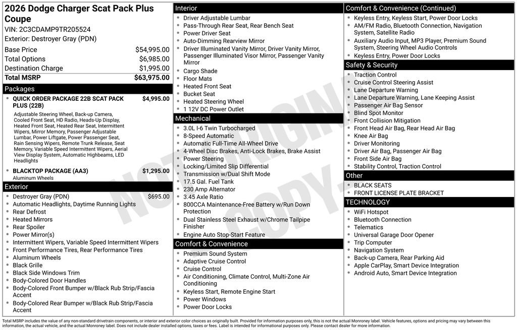 New 2026 Dodge Charger Scat Pack AWD/4WD image 3