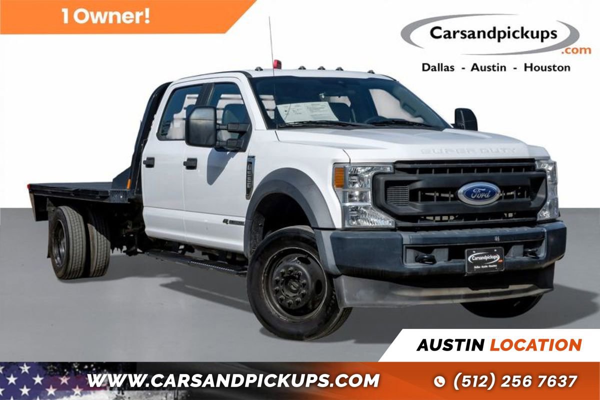 Used 2021 Ford F550 4x4 Crew Cab Super Duty w/ Power Equipment Group image 1