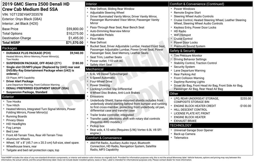 Used 2019 GMC Sierra 2500 Denali w/ Duramax Plus Package image 5