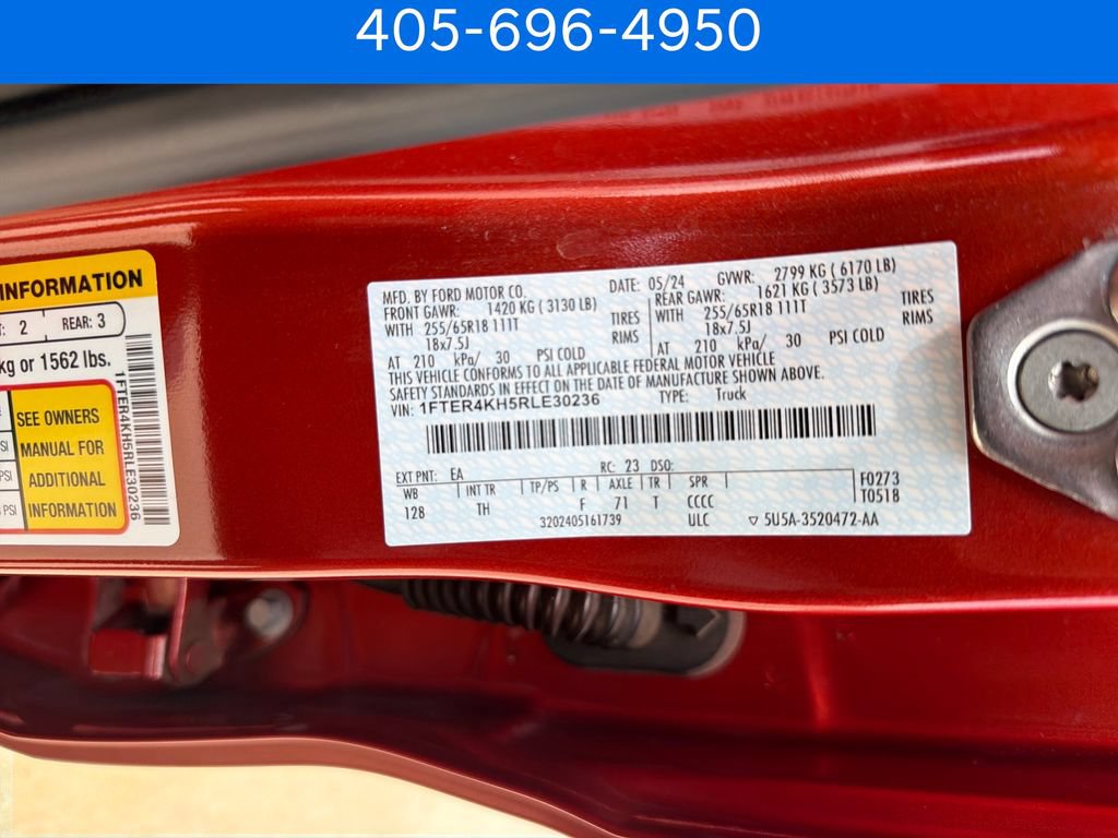 Used 2024 Ford Ranger Lariat w/ Trailer Tow Package AWD/4WD image 30