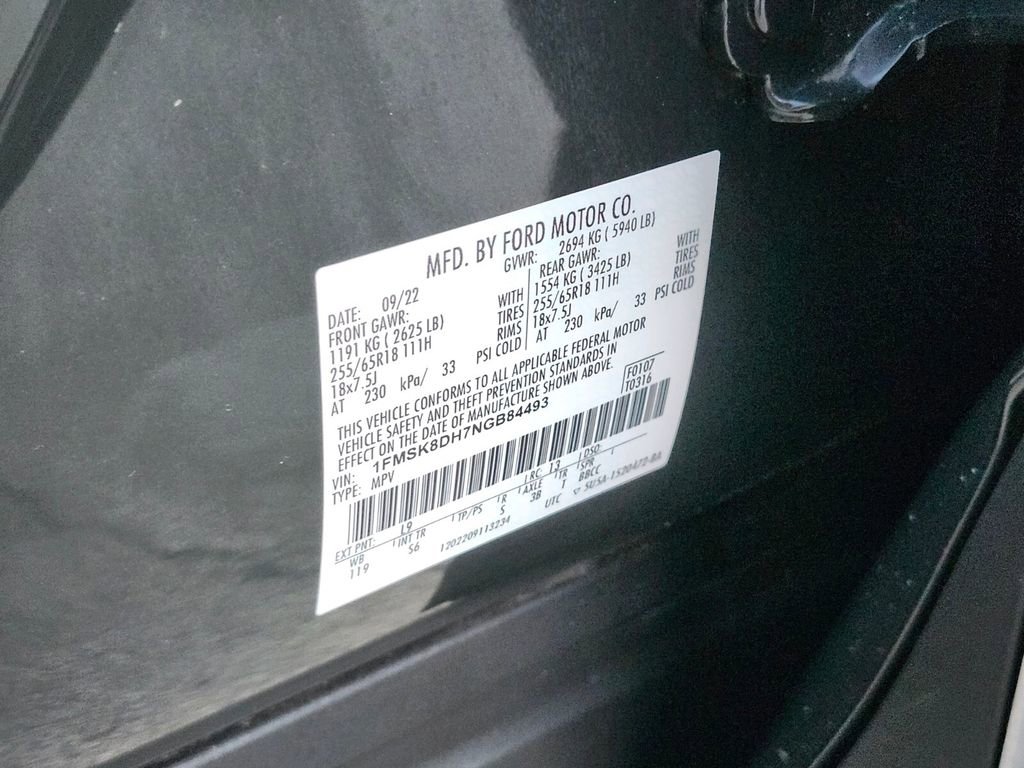 Certified 2022 Ford Explorer XLT w/ Equipment Group 202A image 36