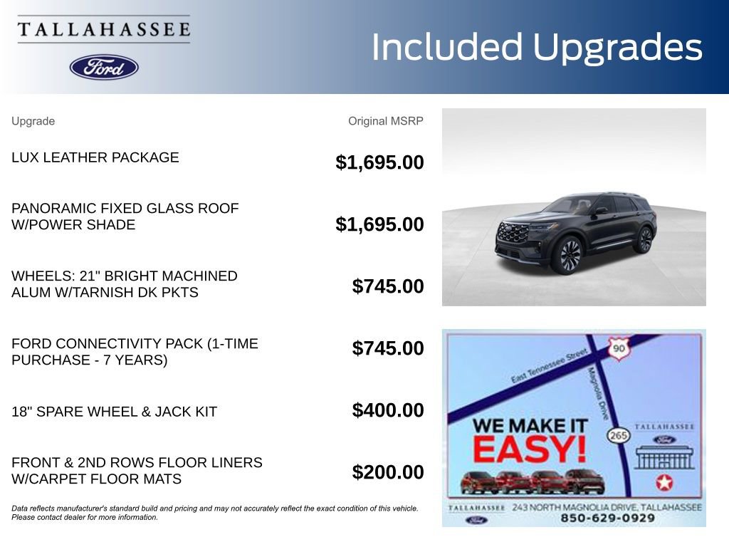 New 2026 Ford Explorer Platinum w/ LUX Leather Package image 3