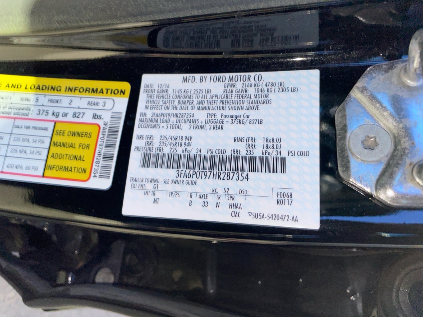 Used 2017 Ford Fusion SE w/ Equipment Group 201A AWD/4WD image 34