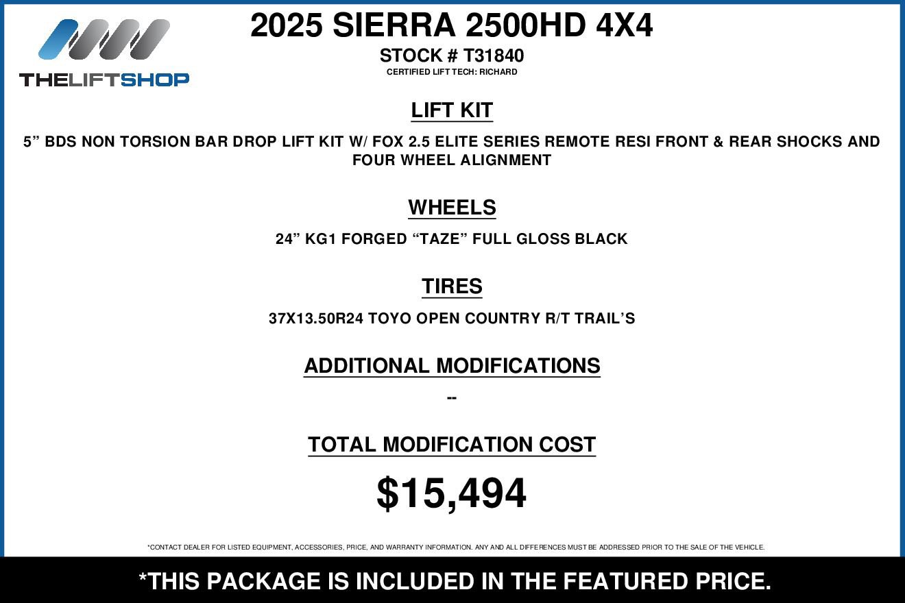Used 2025 GMC Sierra 2500 Denali w/ Denali Reserve Package AWD/4WD image 2