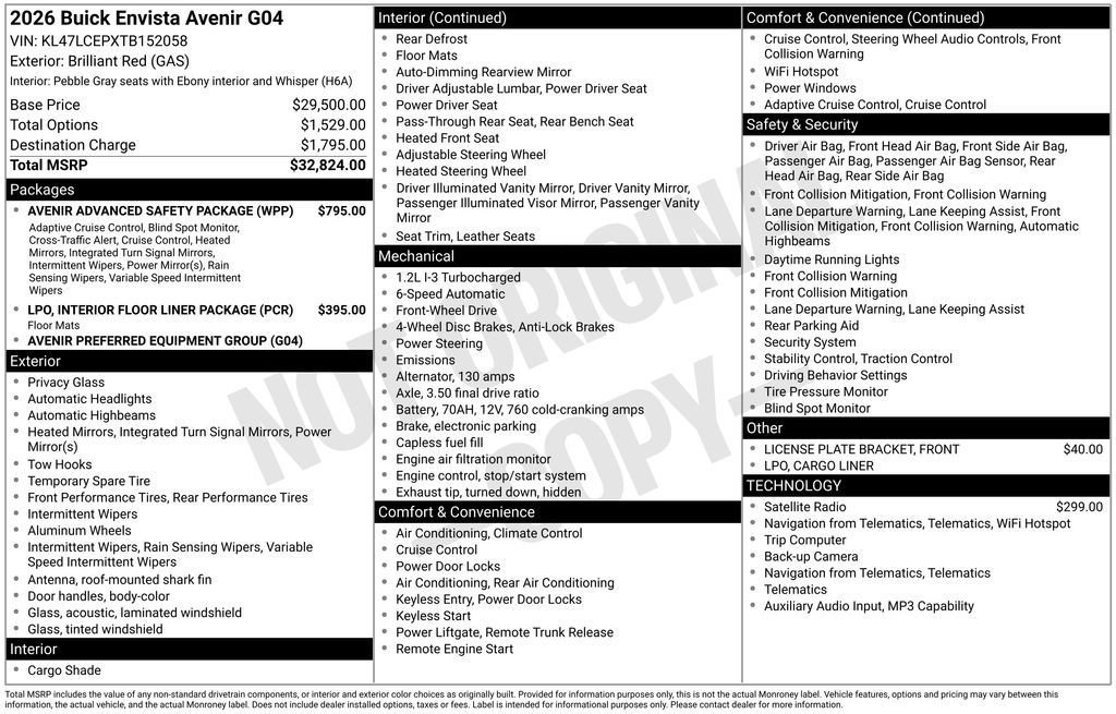 New 2026 Buick Envista Sport Touring FWD image 42