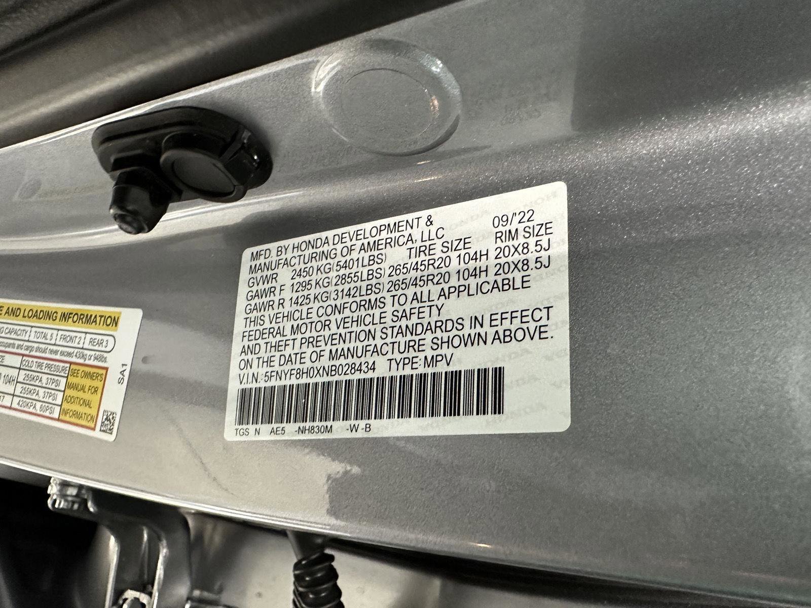 Certified 2022 Honda Passport Elite image 12