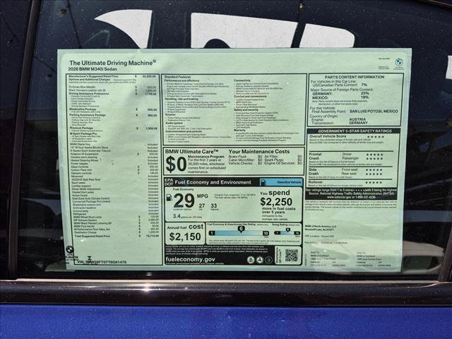 New 2026 BMW M340i RWD image 17