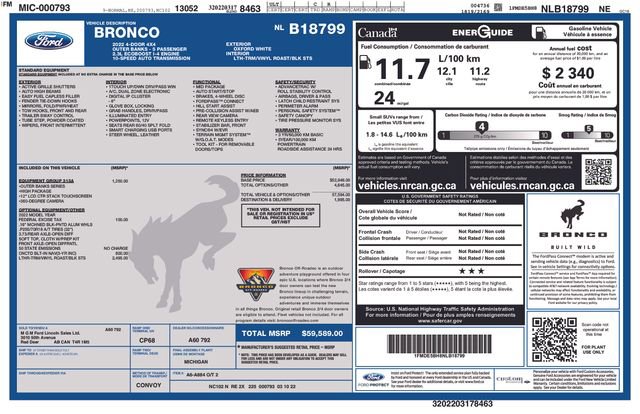 Certified 2022 Ford Bronco Outer Banks image 36