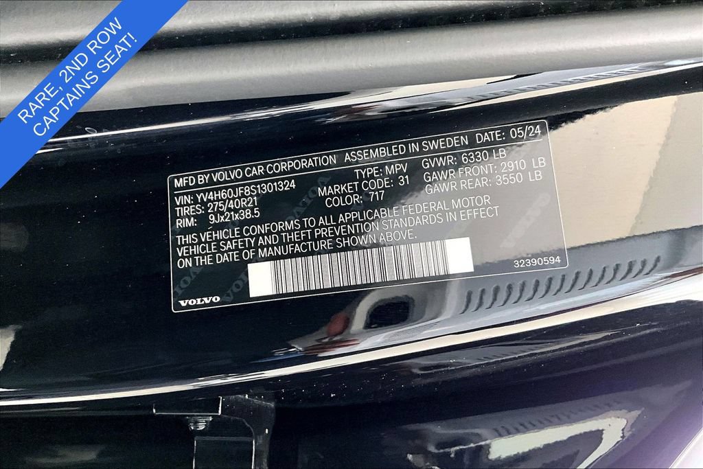 Certified 2025 Volvo XC90 T8 Ultra w/ Lounge Package AWD/4WD image 46