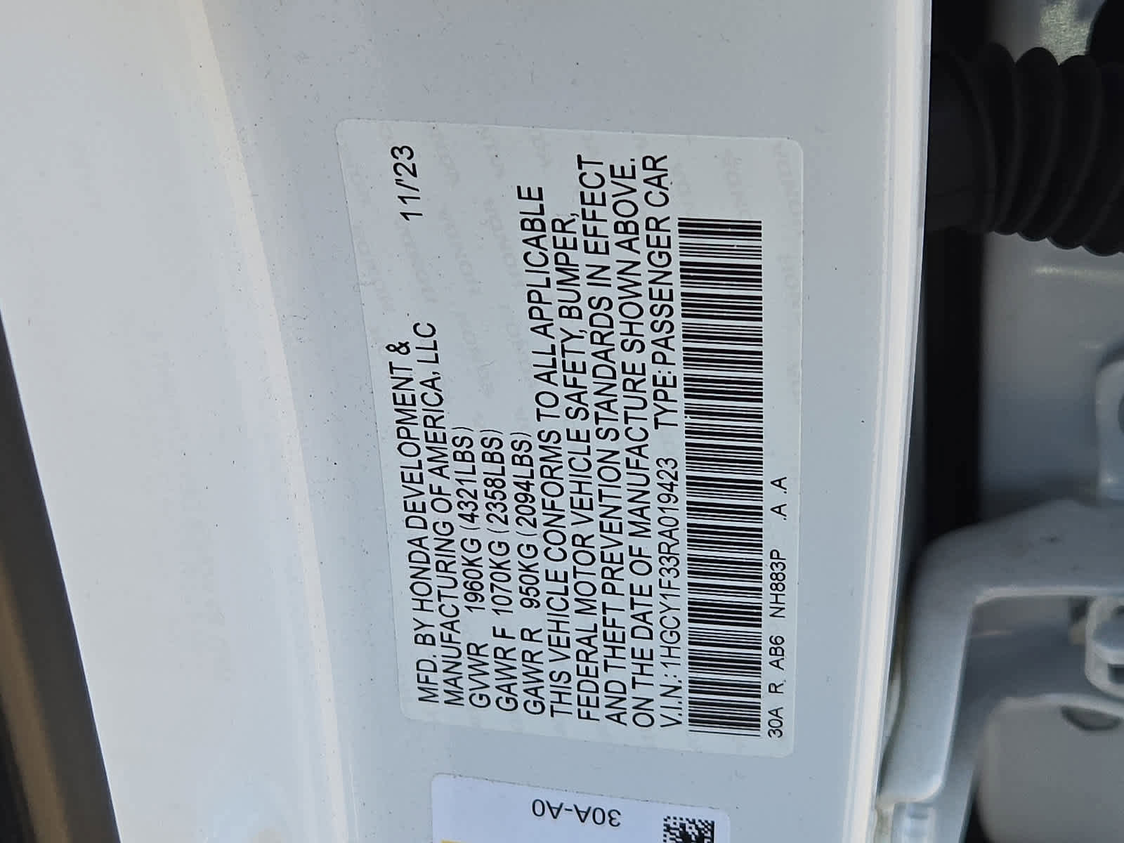 Certified 2024 Honda Accord EX image 29