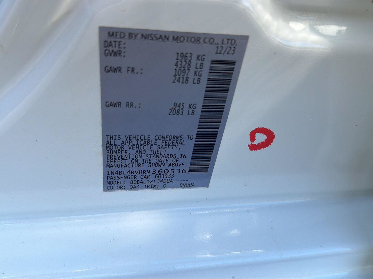 Used 2024 Nissan Altima 2.5 S FWD image 41