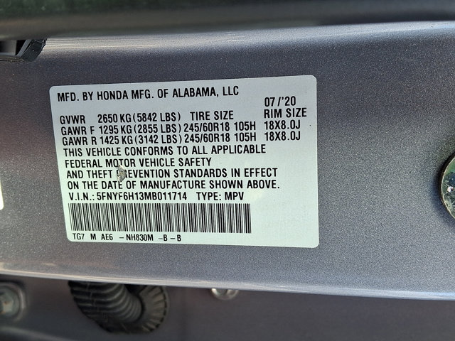 Certified 2021 Honda Pilot LX image 28