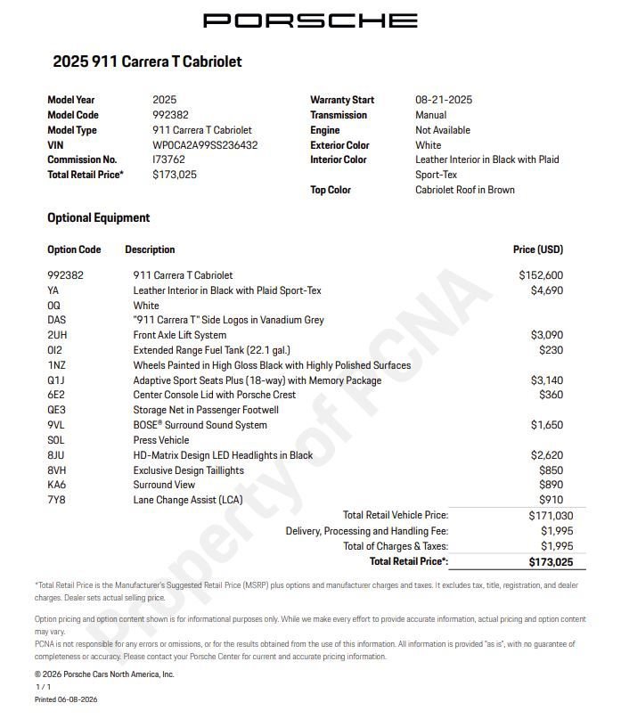 Certified 2025 Porsche 911 Carrera T RWD image 6