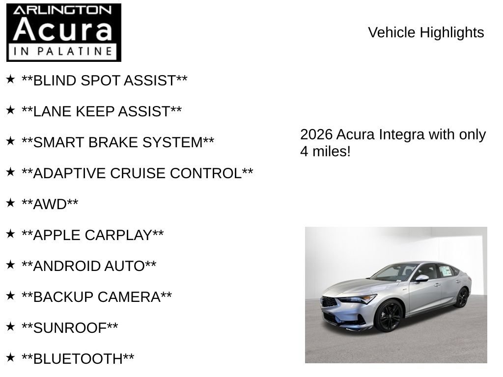New 2026 Acura Integra A-Spec FWD image 7