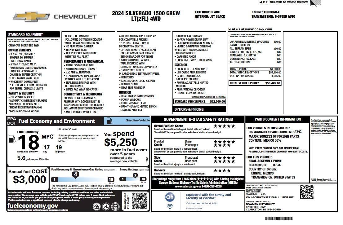 Used 2024 Chevrolet Silverado 1500 LT AWD/4WD image 6