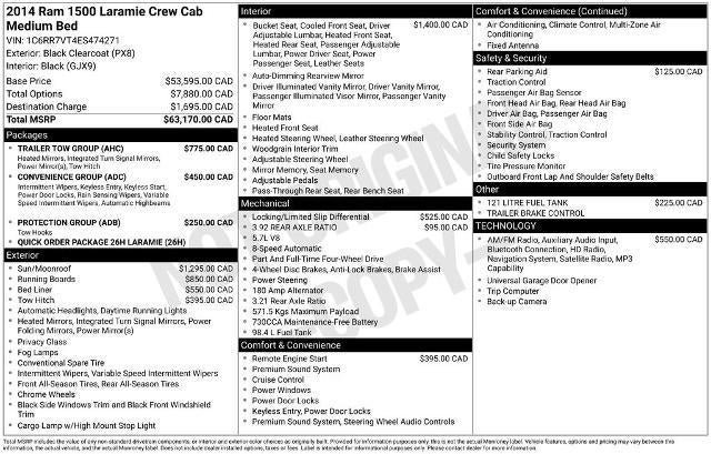 Used 2014 RAM 1500 Laramie w/ Trailer Tow Group AWD/4WD image 32